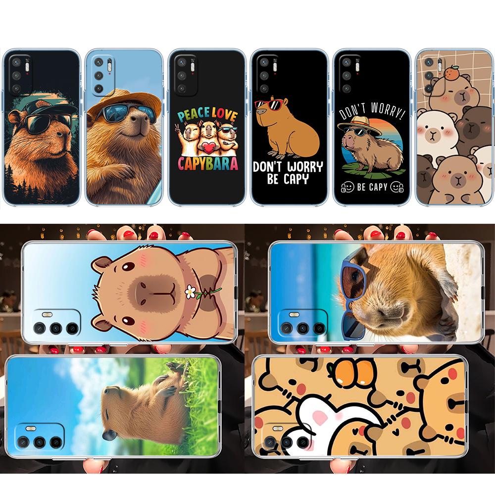 LO19 Cartoon  Capybara Case for Motorola E13 E15 E20 E22 E22I E22S E30 E32 E40 E7 E7I G Plus Power Play Stylus G22 G14