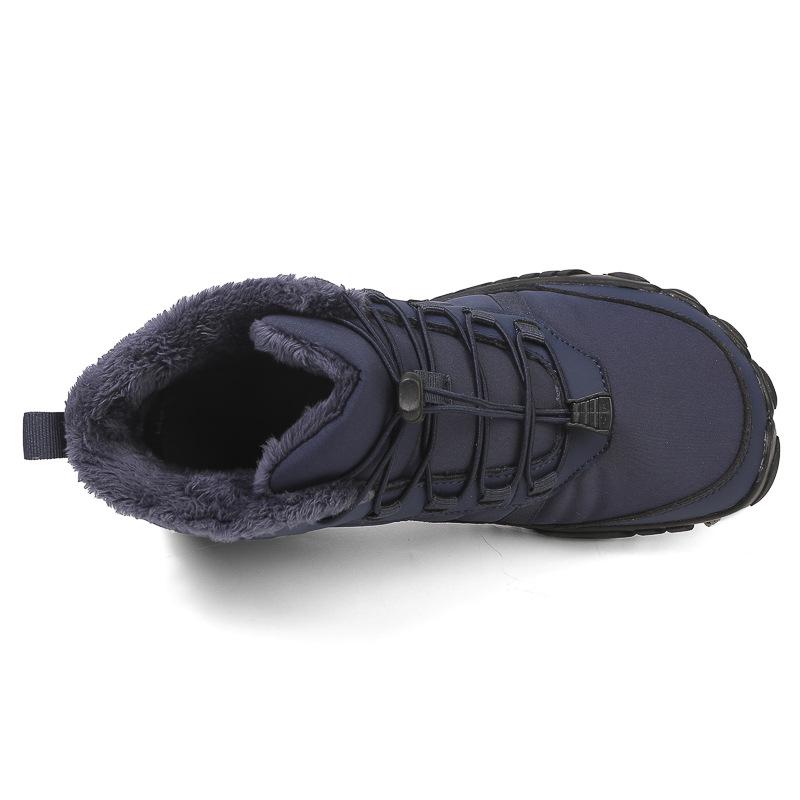 Unisex Waterproof Wide-Toe Winter Snow Boots - High-Top, Cold-Proof, Barefoot-Style for Outdoor Sport.
