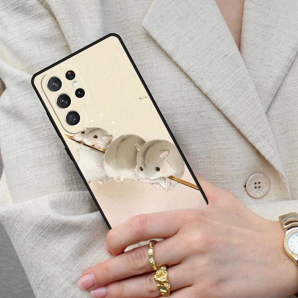 Guinea Pig Hamster Collage Cell Phone Case for Samsung Galaxy S26 Ultra S25 S24 S23 S22 S21 S20 Note10 Cover