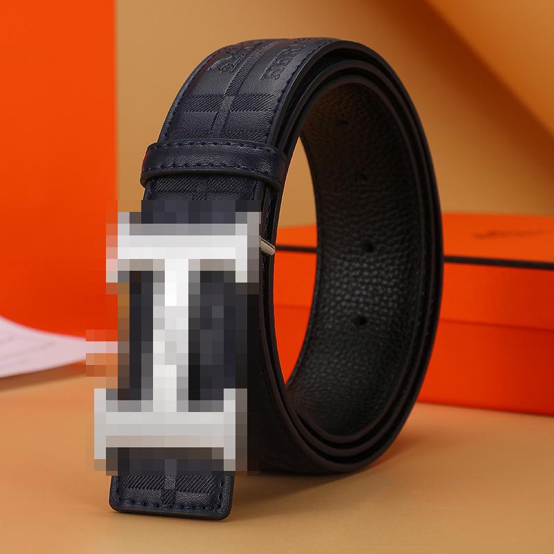 Мужской ремень 2025 года из ретро-кожи с автоматической пряжкой - Модный дизайн для молодежи