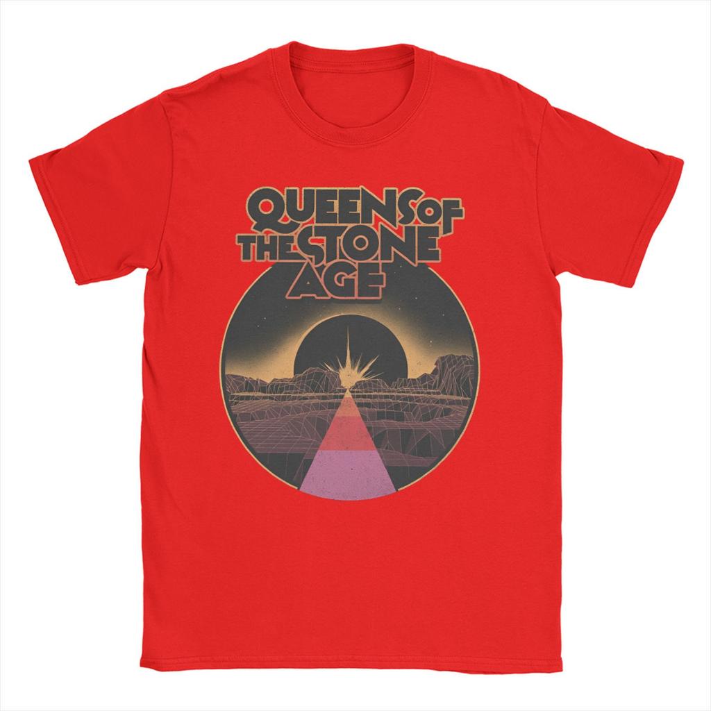 Men Momen T-Shirts Queens of the Stone Age Vintage Tee Shirt Short Sleeve  T Shirts O Neck Clothing Printing
