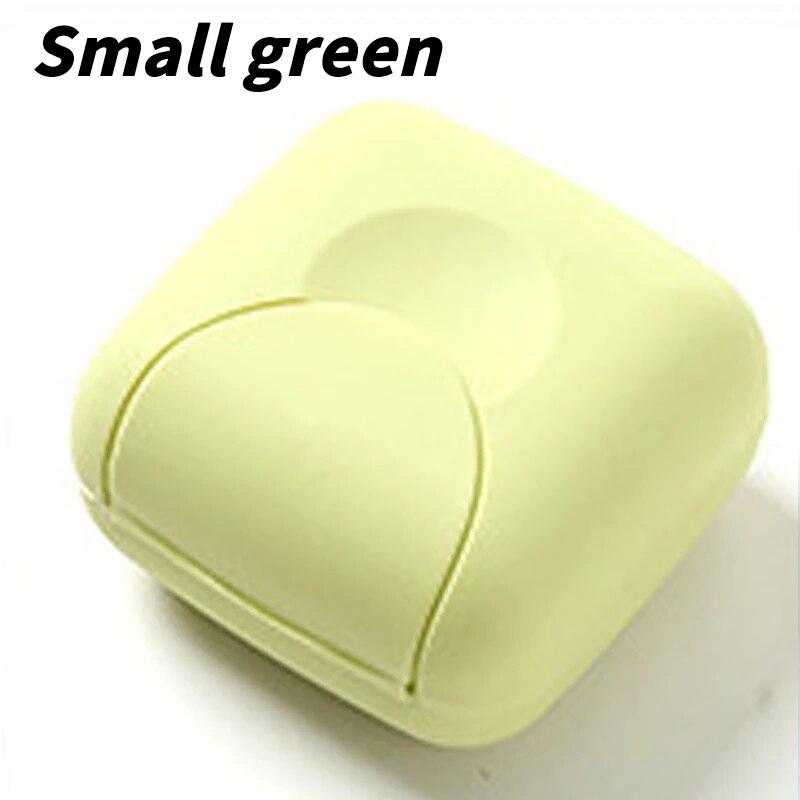 1 шт. Портативная мыльница, контейнер для мыла с крышкой, маленькие/большие размеры, конфетный цвет, для ванной комнаты, дорожная домашняя пластиковая мыльница