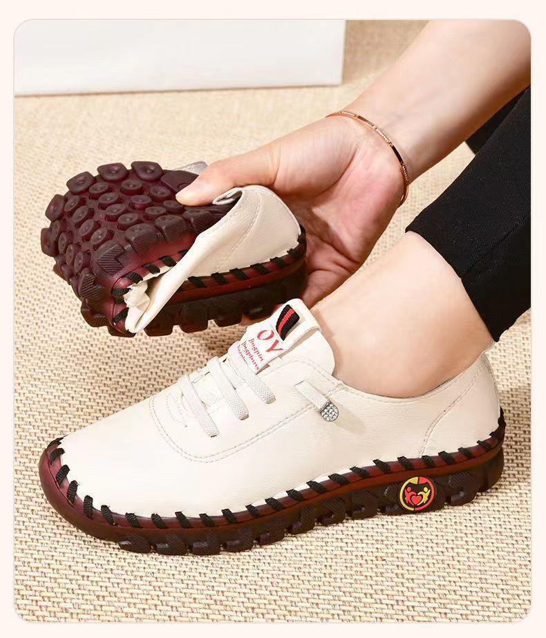 Fashion 2024 Women's Flat Shoes New Orthopedic Loafers Woman Moccasins Stitched Slip On Ballet Flats For Women Nurse Shoes Medical