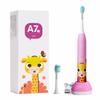 APIYOO A7 Sonic Electric Toothbrush for Kids, IPX7 Waterproof, USB Rechargeable, Wireless Charging, 3 Modes, 2-Minute Auto Timer, Includes 2 Large and
