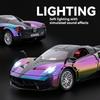 2026 Новый 1/24 Китайский Дракон Гоночный Автомобиль Гальванизированная Версия Суперкар Симуляция Сплав Металл Модель Оттяни Назад Коллекционная Декорация