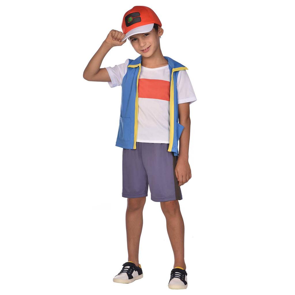 Strój, Kostium Przebranie Pokemon Ash 4-6 Lat