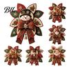 Easy Sewing Kits for Adults Christmas Quilt Bow DIY Kit, 3D Handmade Decorative Ornament, Pre-cut Ornament Making Kit Fabric And Step-by-Step