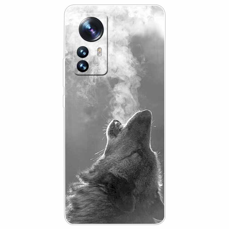 Чехол для Xiaomi 12T Pro 5G 12 T Кот Космос Мягкий ТПУ Прозрачный Силикон Funda Чехлы для Xiaomi 12T 5G Чехол 12TPro Ударопрочный 2022