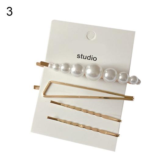 4 шт./компл., заколка для волос с бантом в форме сердца и искусственным жемчугом для девочек, заколка для волос, головной убор, подарок