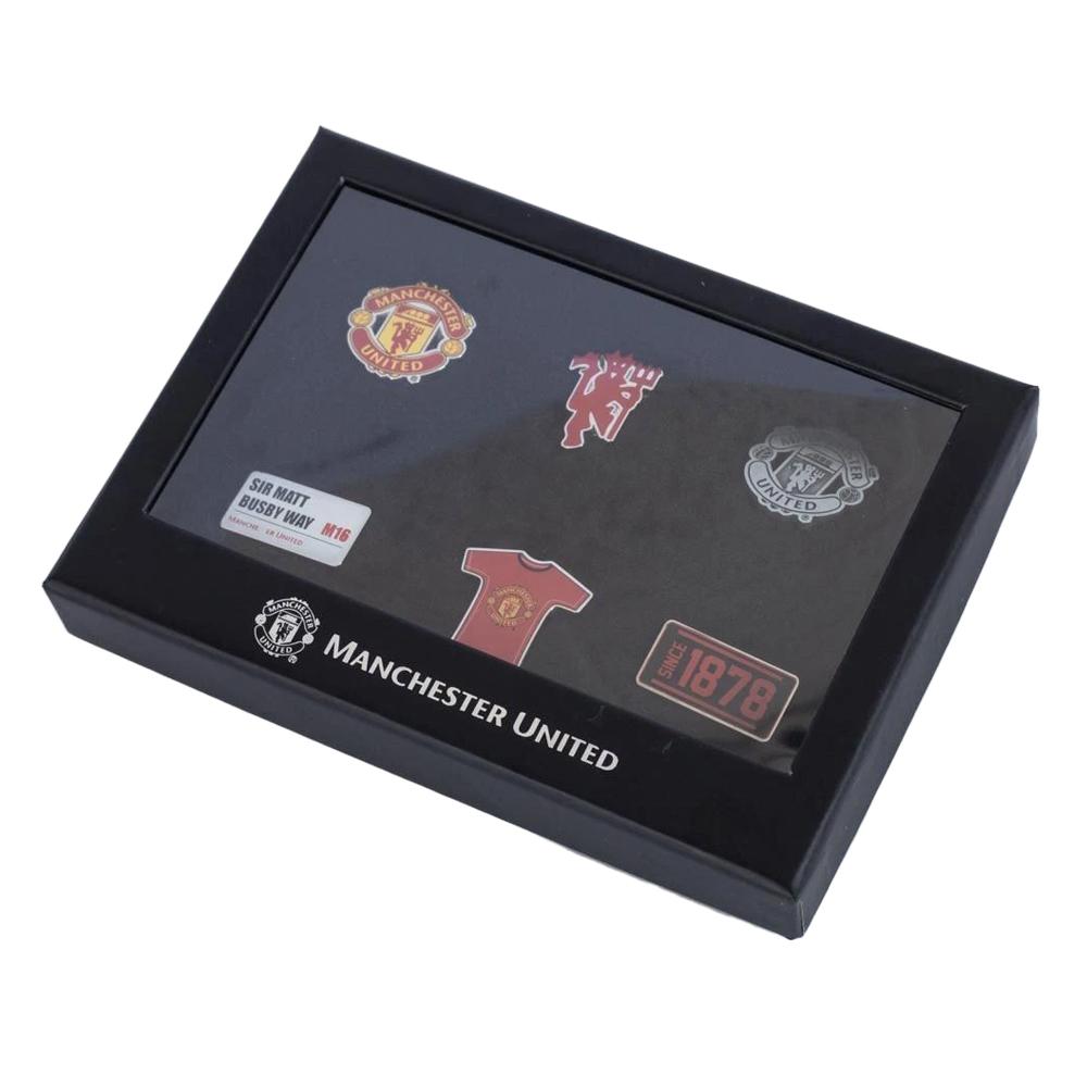 Manchester United FC Alloy Badge Set (Pack of 6)