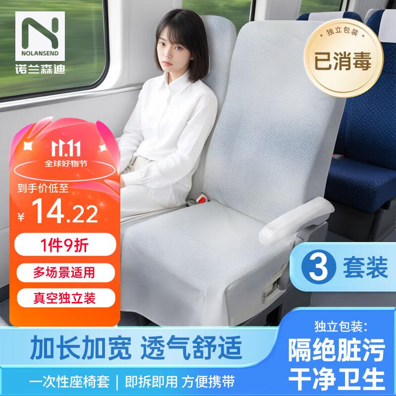 NOLANSEND Disposable Seat Covers *3 Sets, High-Speed Rail Anti-Dirt Car Airplane Train Seat Cushion Covers, Thickened Seat Covers