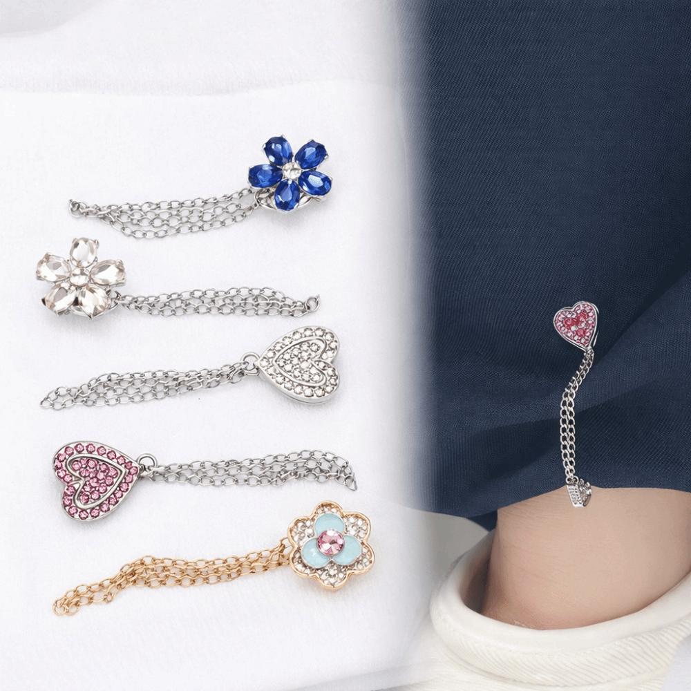 Seam Free Clothing Magnetic Clasp Shiny Cuff Fixing Magnet Pin  Shirt Sleeve