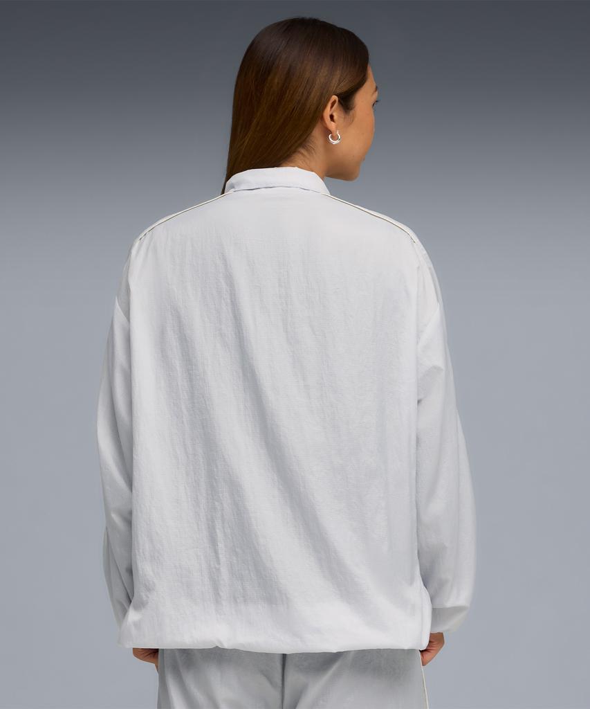 Puma X Rosé T7 Oversized Track Jacket Wv - Silver Mist / 633793-32