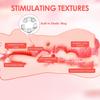 ZEMALIA 3 in 1 Pocket Pussy Sex Toys for Men with Built-in Elastic Ring | 3D Textured Male Masturbator Sex Doll with Sexy Mouth Realistic Vagina