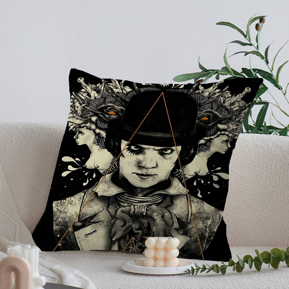 A C-Clockwork O-Orange Cushion Cover Car Throw Pillow Case For Sofa Car Christmas Gift 40X40Cm 45X45Cm