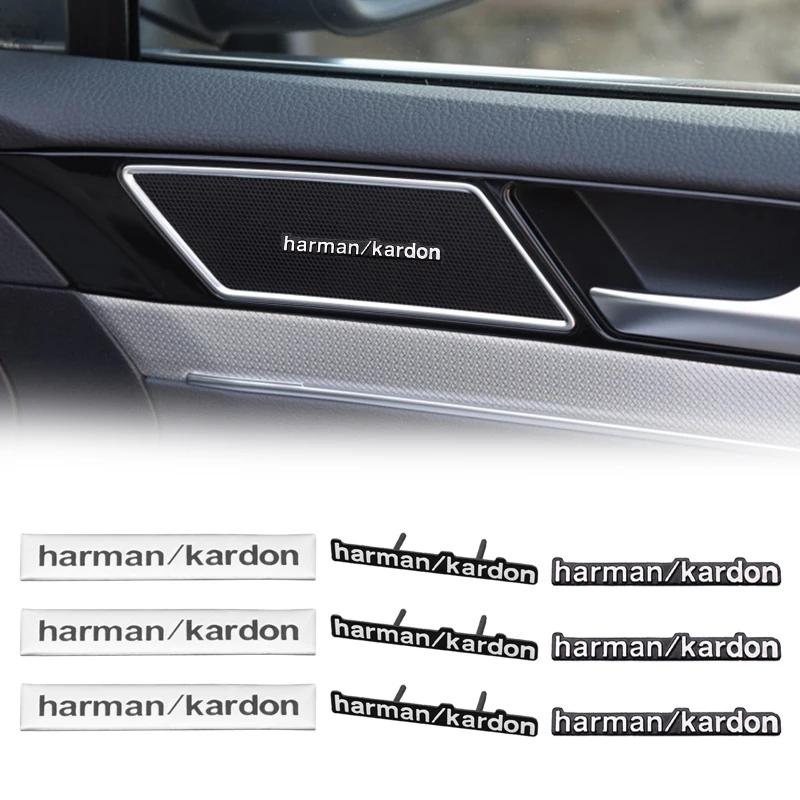 Для Mercedes Benz AMG W204 W205 W203 W211 W212 W213 W201 W210 W124 Алюминиевые harman/kardon Авто Стиль Аудио Наклейки Аксессуары