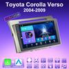 2 DIN Android Carplay автомобильное радио для Toyota Corolla Verso 2004-2009 мультимедийный проигрыватель головное устройство стерео GPS навигация BT WIFI 2+32 ГБ