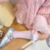 Lovely Embroidered Lace Socks for Girls Comfortable In Tube Socks Fashionable Socks for School Activities and Daily
