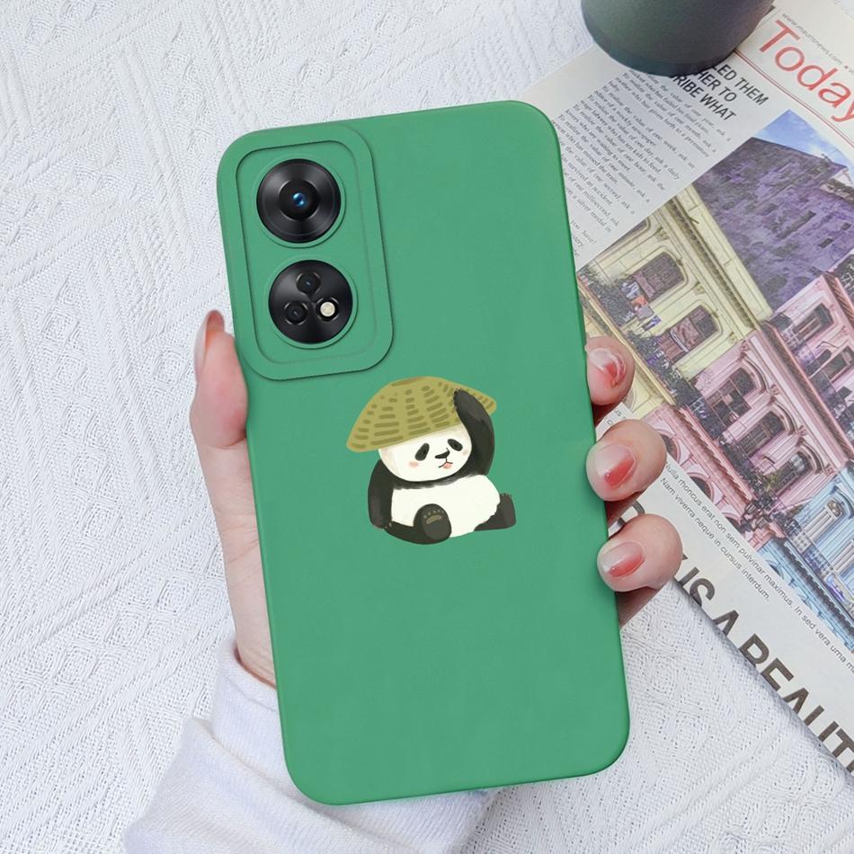 Чехол для телефона OPPO Reno 8T 4G 5G 8Z 8Lite, чехол с мультяшной камерой, бампер из жидкого силикона для OPPO Reno8 T, чехлы, подарок