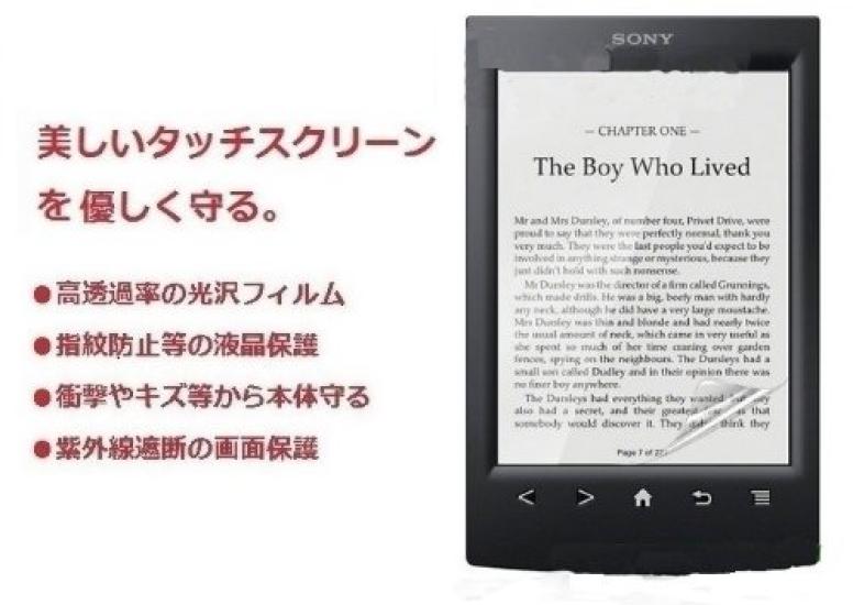 Эксклюзивная защитная пленка Sony для ЖК-дисплея с защитой от отпечатков пальцев, глянцевая, прозрачная, для электронной книги PRS-T3S, с функцией удаления пузырьков "522-0009-01" ...
