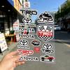 FOR TOYOTA TRO GR Safety Reflective Waterproof Auto Decal Scratch Cover Stickers Universal For Bike Helmet Mug Refrigerator
