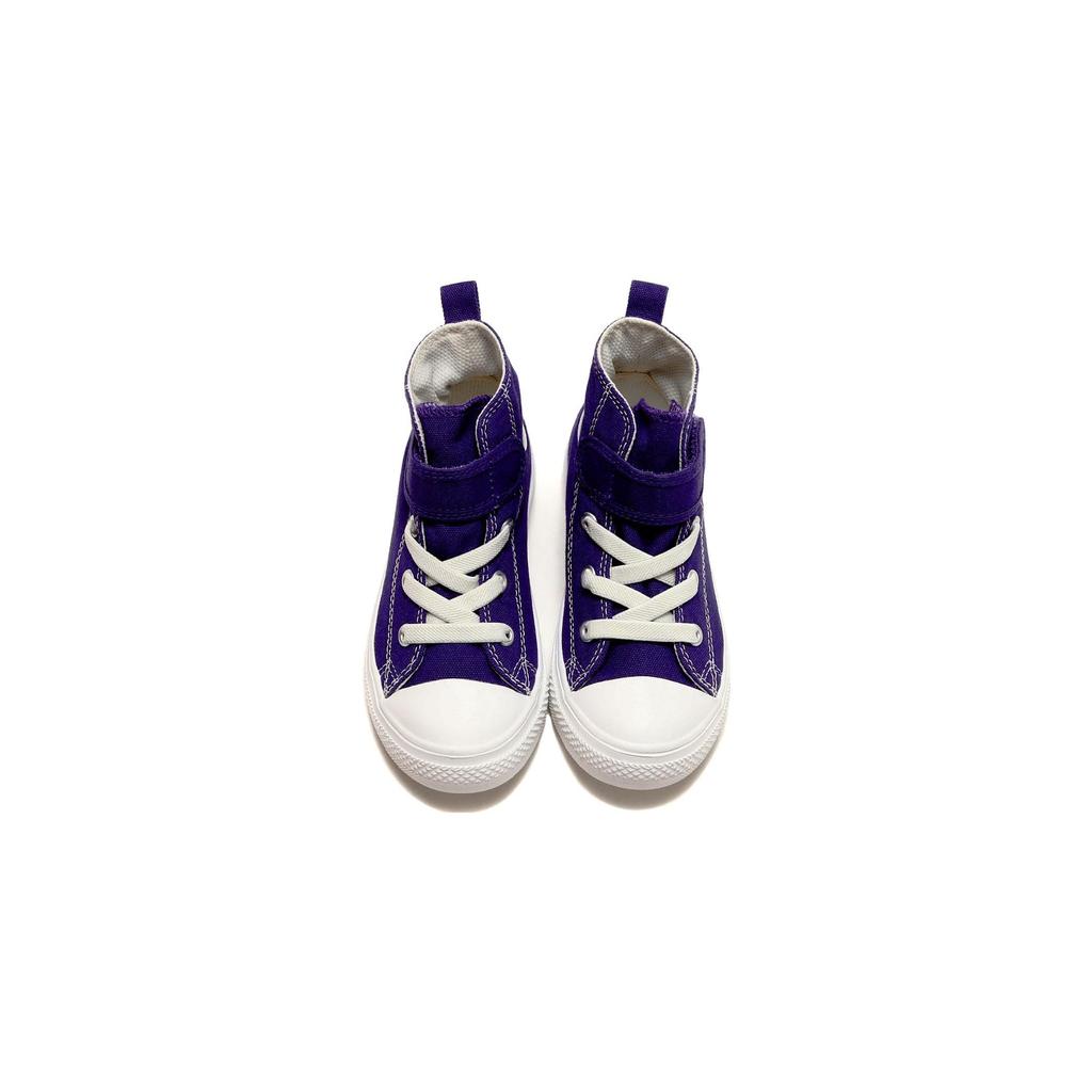 Converse All Star Light V-1 Hi High Top Canvas Shoes Baby Sneakers Purple White 37302250