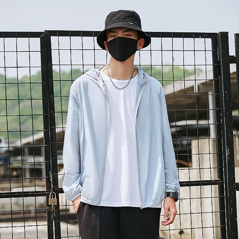 Warrior Men's Ice Silk Loose Fit Hooded UV Protection Sport Jacket