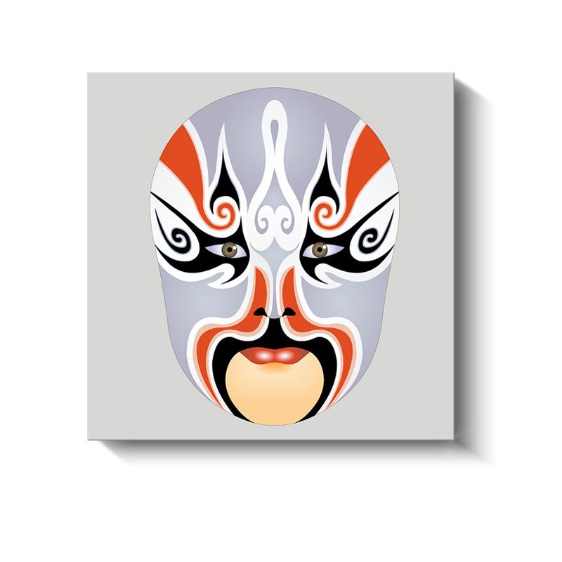 Новые китайские декоративные картины Сычуаньская опера Пекинская опера Маски Холст Плакаты и принты для украшения гостиной