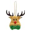 5 шт. подвеска на рождественскую елку плюшевый мини Санта олень елка звезда декор для дома рождественский подвесной аксессуар для праздничной елки домашний декор