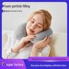 Lightweight U-Shaped Travel Pillow with Foam Particles for Neck Support