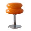 Egg Tart Table Lamp for Girls Energy Efficient Soft Light Cute Glass Table Lamp USB Desk Lamp for
