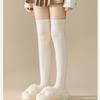 Шерстяные гольфы для осени и зимы, утолщенные, теплые, длинные, японские, скрученные из жареного теста, универсальные, без катышков, высокие, длинные чулки