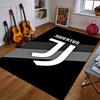 Juventus Logo Black and White Design Patterned carpet a non slip rug suitable for all seasons and any setting, gift
