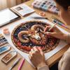 Entry-level Beaded Artwork Kit Round Beads DIY Craft Set  Children