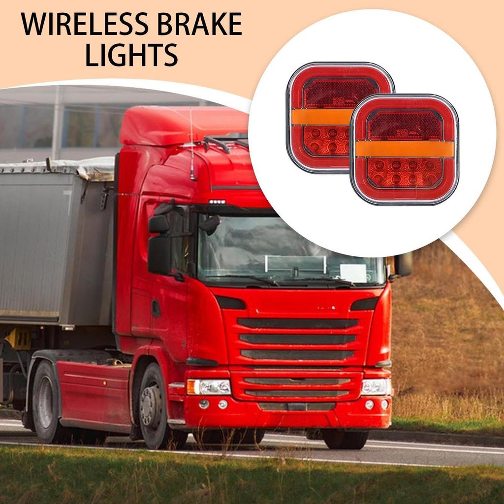 Trailer Tail Lights, Rear Lamps for Towing Trucks and Trailers | High Brightness Wireless