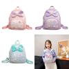 Baby Girl Backpack Pu Material With Glitter Sparkle For Preschool Kids