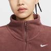 Nike Therma-Fit Свободный Однотонный Воротник-стойка Удобный Модный Свитшот с длинным рукавом Женский свитшот Красно-коричневый FV7956218