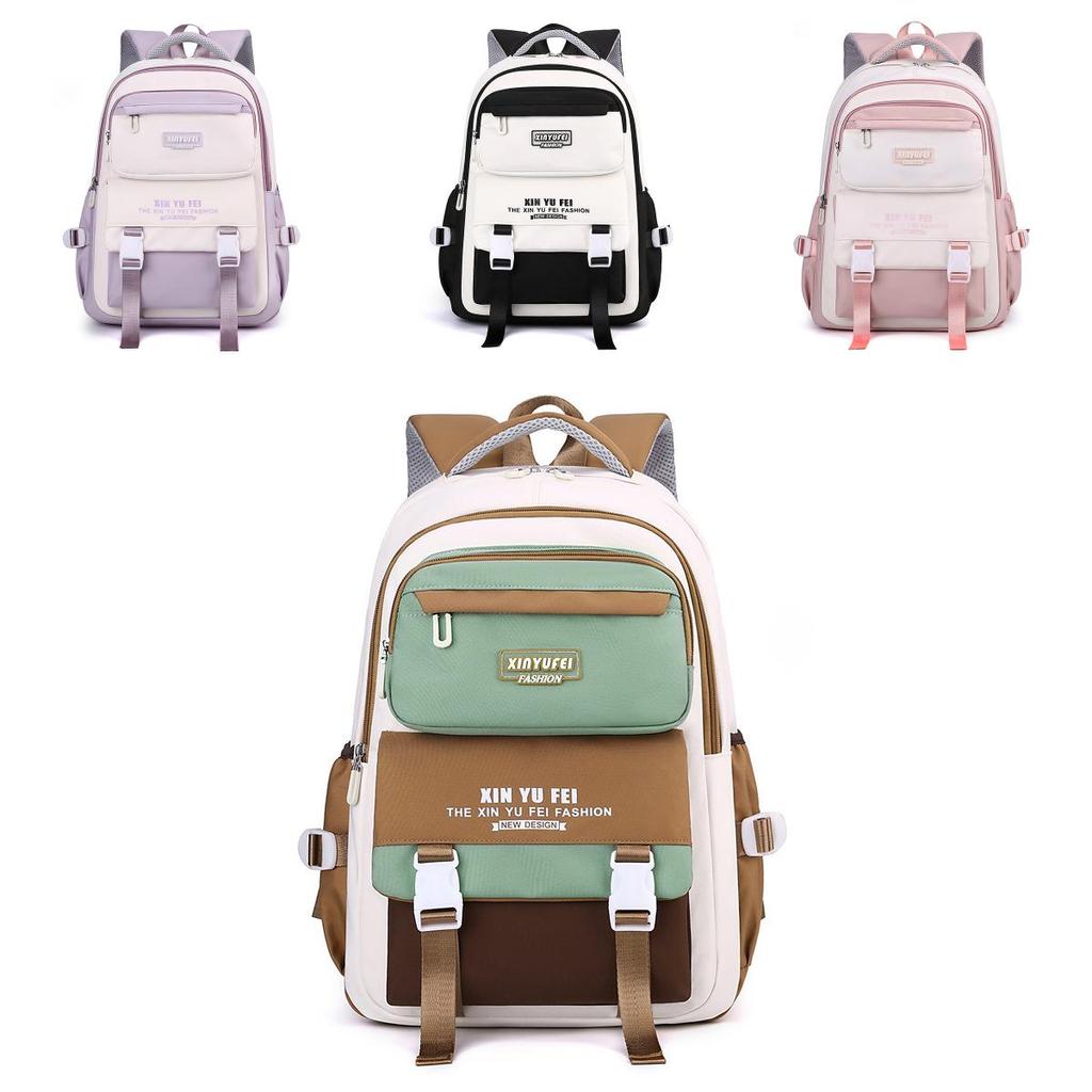 Versatile Casual Dual Color Backpack For Outdoor Travel Suitable For Boys And Girls