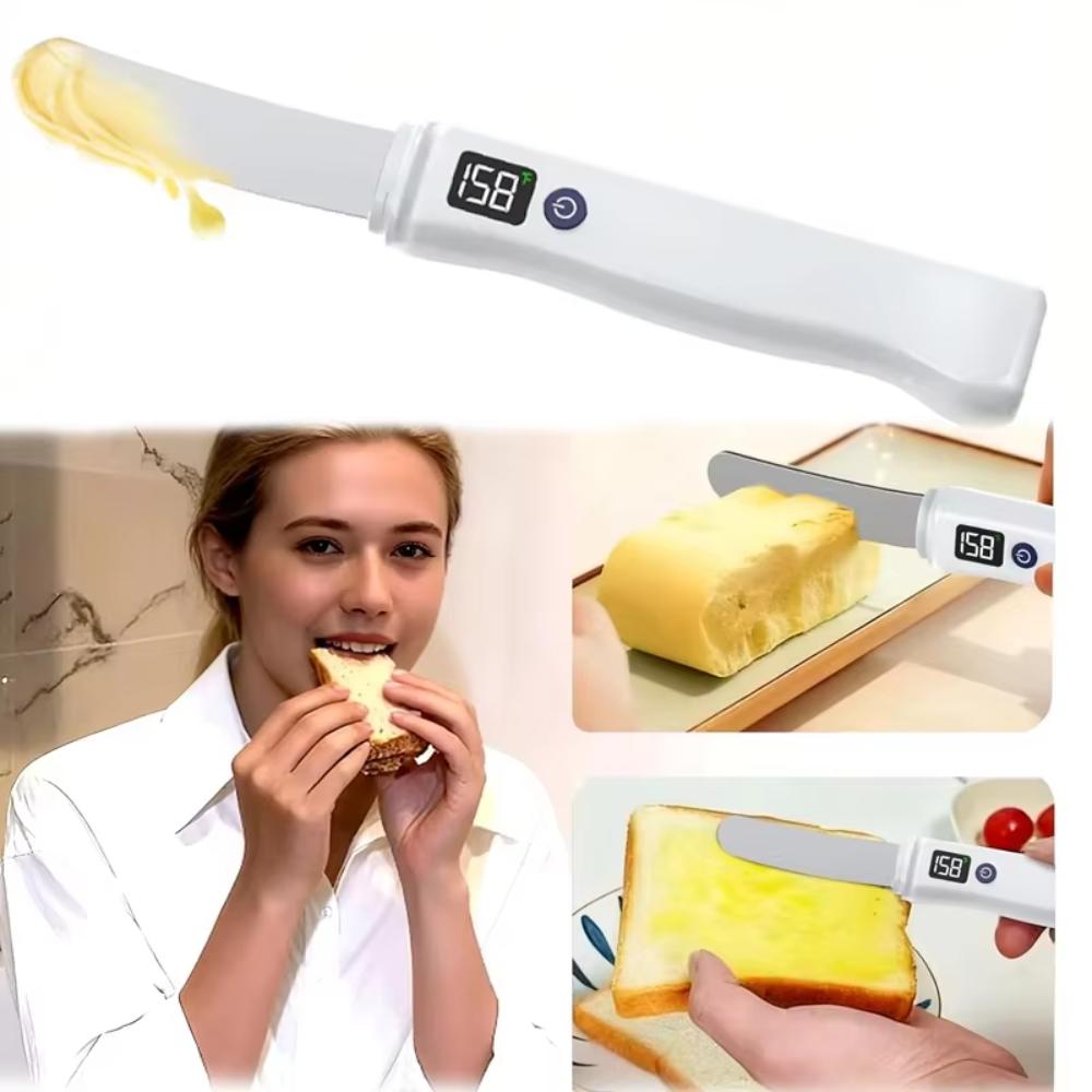Waterproof Butter Spreader Rechargeable Cold Butter Cutter Practical Heating Butter Spatula Cheese