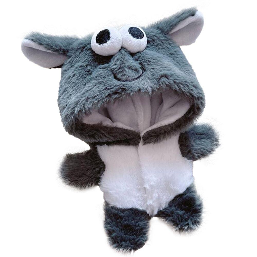 Dolls Bodysuit Cotton Stuffed Staring Sheep One-piece Garment Cartoon Smiling Cat 20CM Doll Clothes