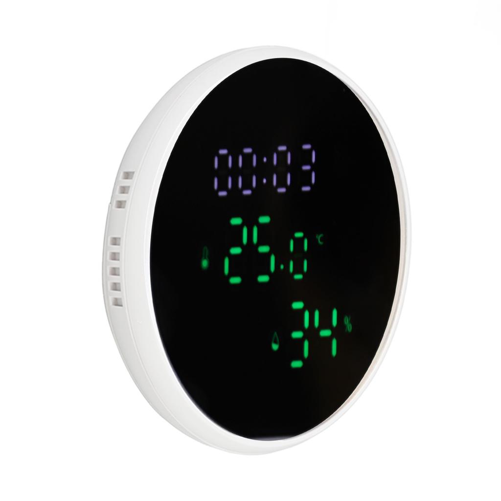 WiFi Thermometer Hygrometer High Accuracy Voice Control Smart Temperature Humidity Sensor with LED