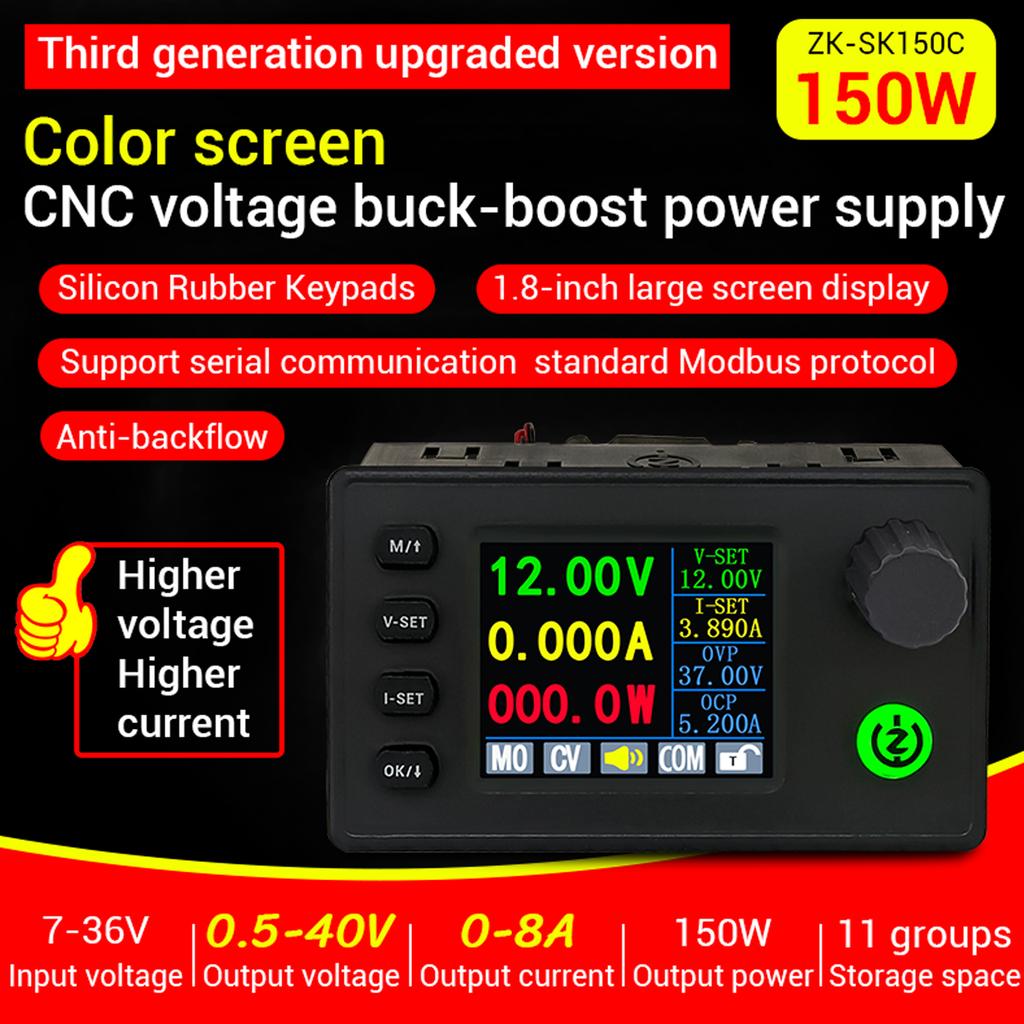 150W Voltage Regulated Power Supply Step Down Boost Voltage Regulator Constant Voltage and Current Charging Module
