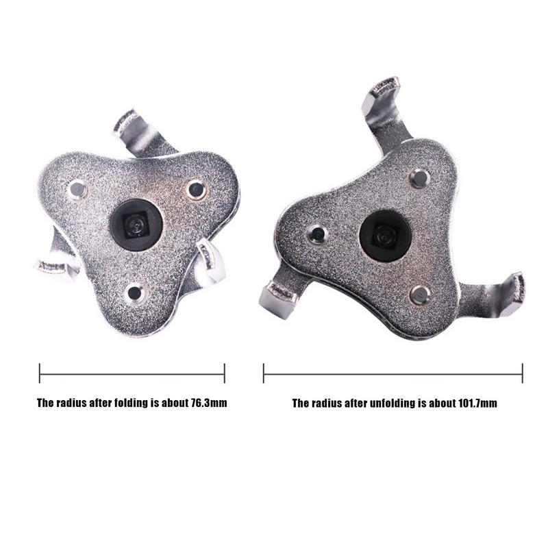 Универсальный ключ для масляного фильтра 75-100 мм, регулируемый 3-ходовой инструмент для снятия масляного фильтра, автомобильные аксессуары