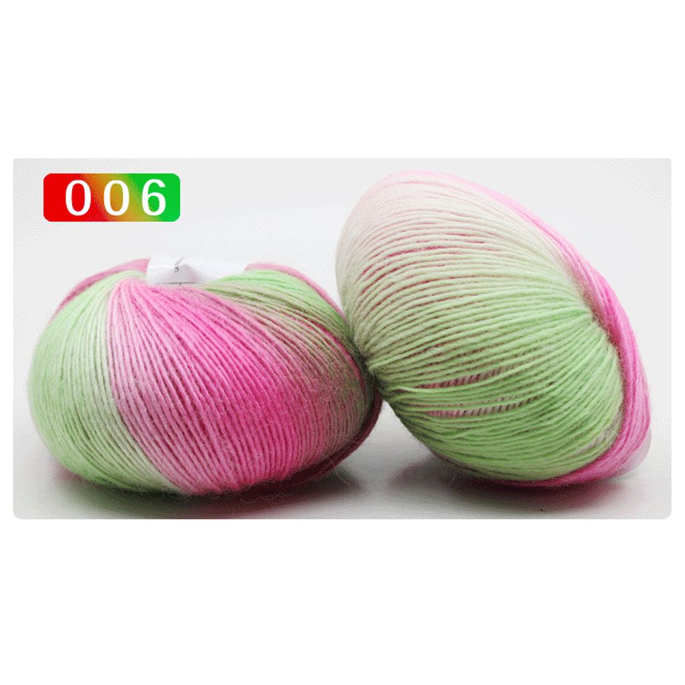 Высококачественный мягкий шарф 50 г для вязания своими руками, радужная пряжа для плетения, ручное вязание, шерстяная пряжа, крючок