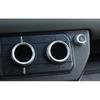 For Defender 110 - Silver Aluminum Central Console Ac Knob Cover Trim 3X