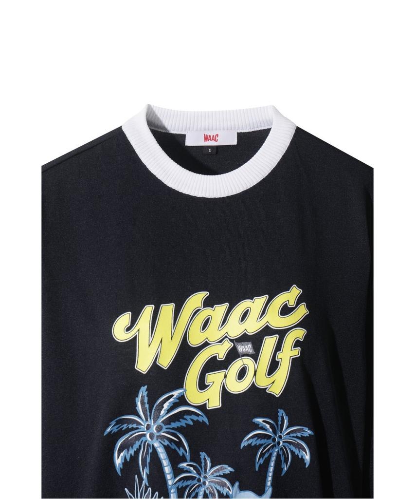 WAAC [Exclusive] Women Palm Tree Crewneck Sweater Wwwam26902Nyx