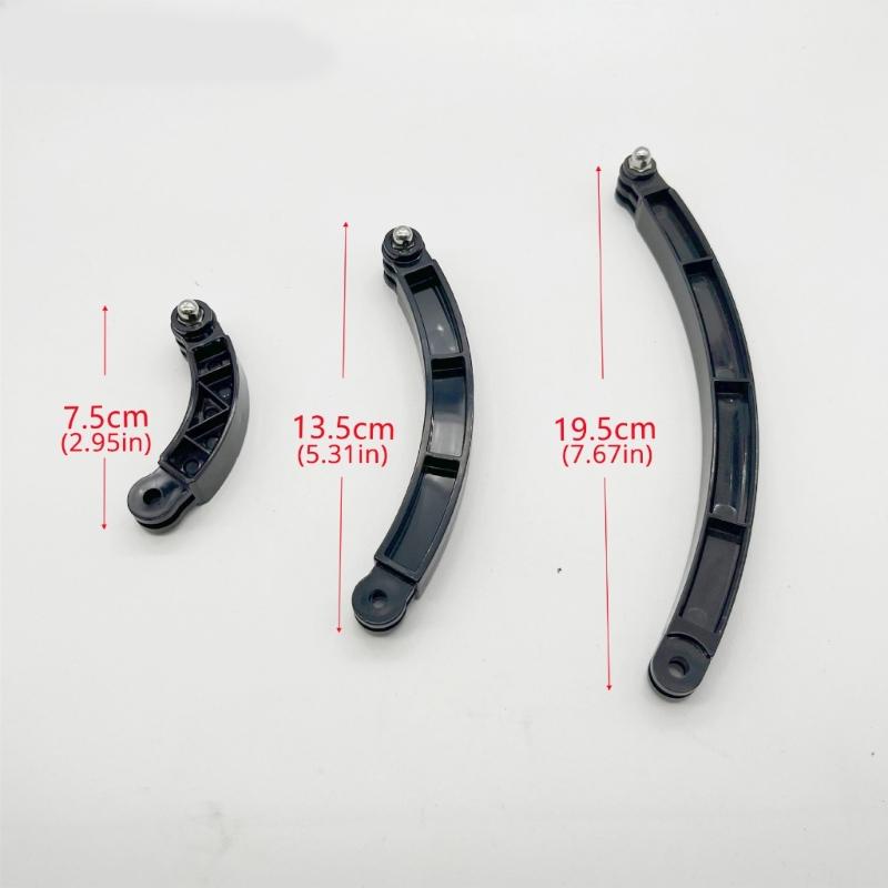 3 Lengths Extension Rod Helmets Arm Extension Curved Poles Selfie Stick Tripod Adapters for Action Cameras