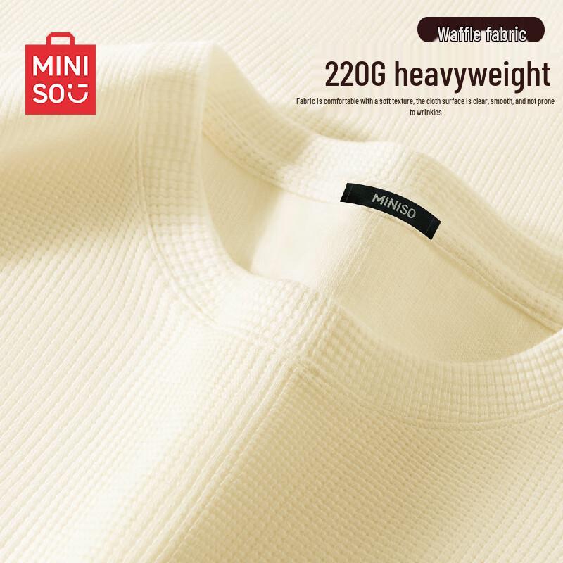 MINISO Мужская вафельная футболка