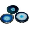 Polished Dyed Coaster Compact Stone Natural Agate Sliced Coaster Desktop Decor