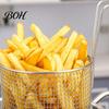 Multi Use Kitchen Frying Basket Stainless Steel Basket, with Handle, Heat Resistant Mesh Strainer, Durable Portable Deep Fryer Tool, for Chips
